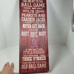 Angels Red Wall Decor Art